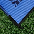 thumbnail image 4 of Camco 42876, Blue Lightweight, Breathable 6' x 9' Reversible Lattice Design Portable Outdoor Patio Mat Pad For Recreational Vehicle, Sport Utility Vehicle, Truck with Foldable 1 Piece 1 Count, 4 of 5