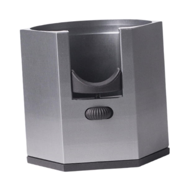 Soporte para prensador de café, estación de prensado, antideslizante, portátil y ajustable para espresso. Rombo gris