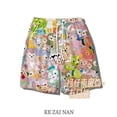 thumbnail image 3 of Pantalones cortos casuales con bonitos dibujos de Hello Kitty, pantalones de playa holgados de verano para hombre, pantalones cortos de baloncesto, pantalones deportivos, 3 of 4