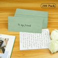 TRAHOO200 Pack 10 Business Envelopes, Sage Green Standard Envelopes