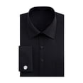 thumbnail image 3 of Shirts for Men Casual Lapel Long Sleeve Loose Fit Linen Button Down formal Dress Shirt Top 6XL, 3 of 3
