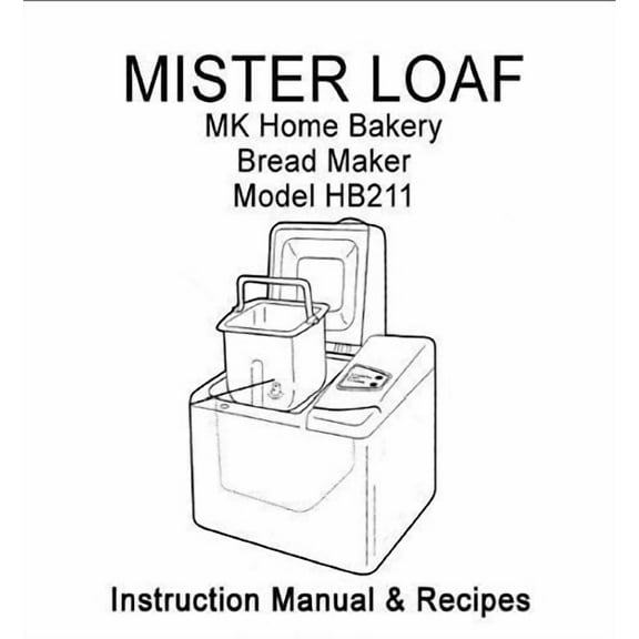 Instruction Manual ONLY for MK Mr Loaf Bread Machine Maker Instruction Manual Model: HB420 REPRINT