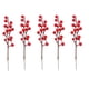 thumbnail image 2 of Christmas Cut Red Berry Artificial Flower Decoration, 2 of 6
