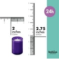 thumbnail image 2 of Bolsius Purple Votive Candles - 20 Count - Christmas Candles In Unbreakable Plastic Cups - 11 Colors, 2 of 5