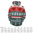 thumbnail image 2 of Christmas Snowflake Deer Men's Women Vintage 3D Hooded Sweatshirt - All-Season Loose Fit Streetwear, 2 of 6