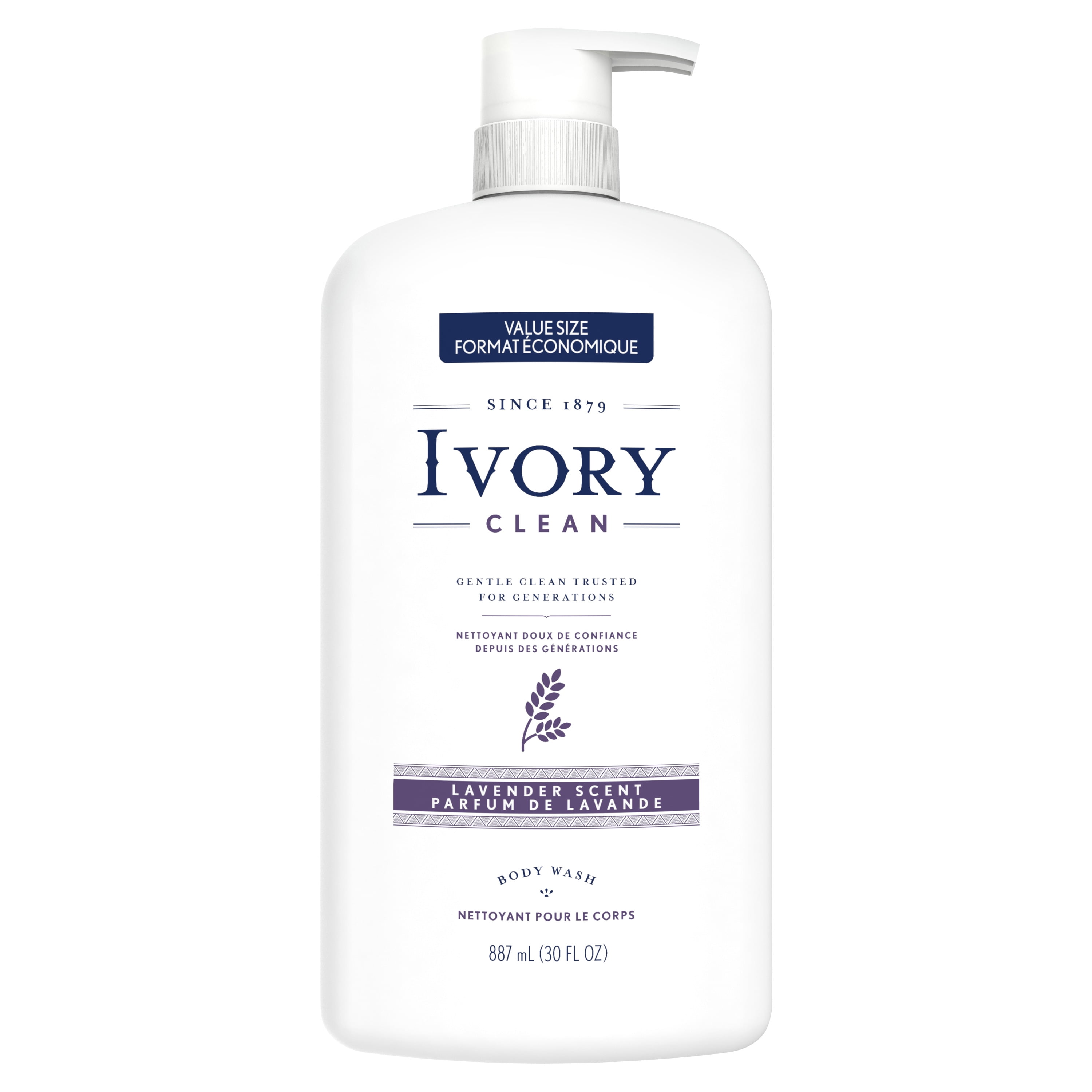 Ivory Body Wash for Women, Paraben Free, Lavender Scent, 30 oz