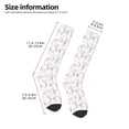 thumbnail image 2 of Susaid Hand Drawn Rabbit Print Thermal Winter Socks for Men and Women, Warm Crew Hiking Socks, for Boots and Outdoor Activities, 2 of 6