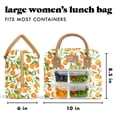 thumbnail image 2 of Fit + Fresh Bloomington Womens Lunch Bag, Insulated Lunch Box With Containers, Orange Blossoms, 2 of 7