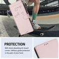 thumbnail image 5 of Allytechgroup for Samsung Galaxy S25 Edge Wallet Case, Flip Cover with Hand Strap & Crossbody Lanyard, Card Holder, Protective Smile Design Phone Case Cover for Samsung Galaxy S25 Edge,Pink, 5 of 8