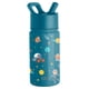 thumbnail image 1 of Botella de agua Blippi Kids Straw Simple Modern, 414 ml, acero inoxidable, 1 of 7