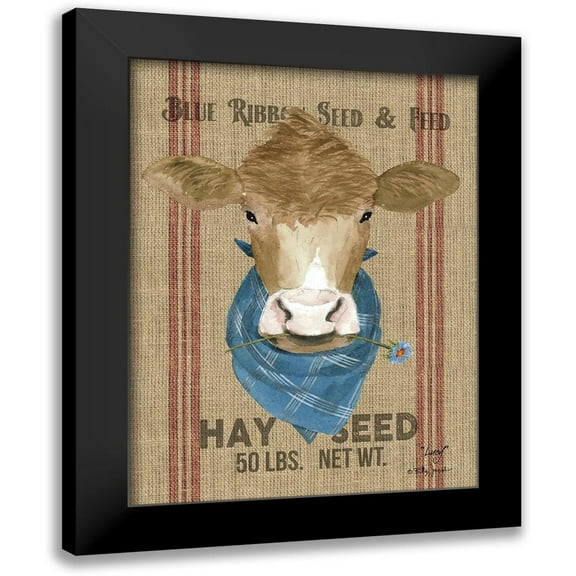 Jacobs, Billy 12x14 Black Modern Framed Museum Art Print Titled - Lucy