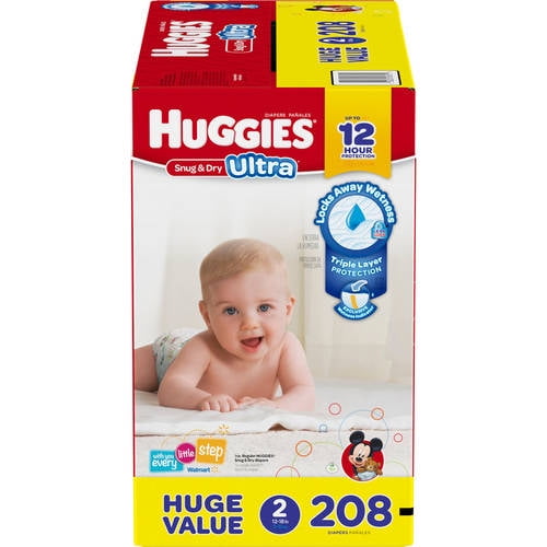 walmart huggies size 2