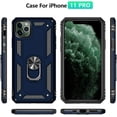 thumbnail image 2 of Phone Case for iPhone 11 Pro Case 11 Pro Phone Case,Military Grade Protective iPhone 11 Pro Cases Cover with Ring Car Mount Kickstand for iPhone 11 Pro - Black, 2 of 12