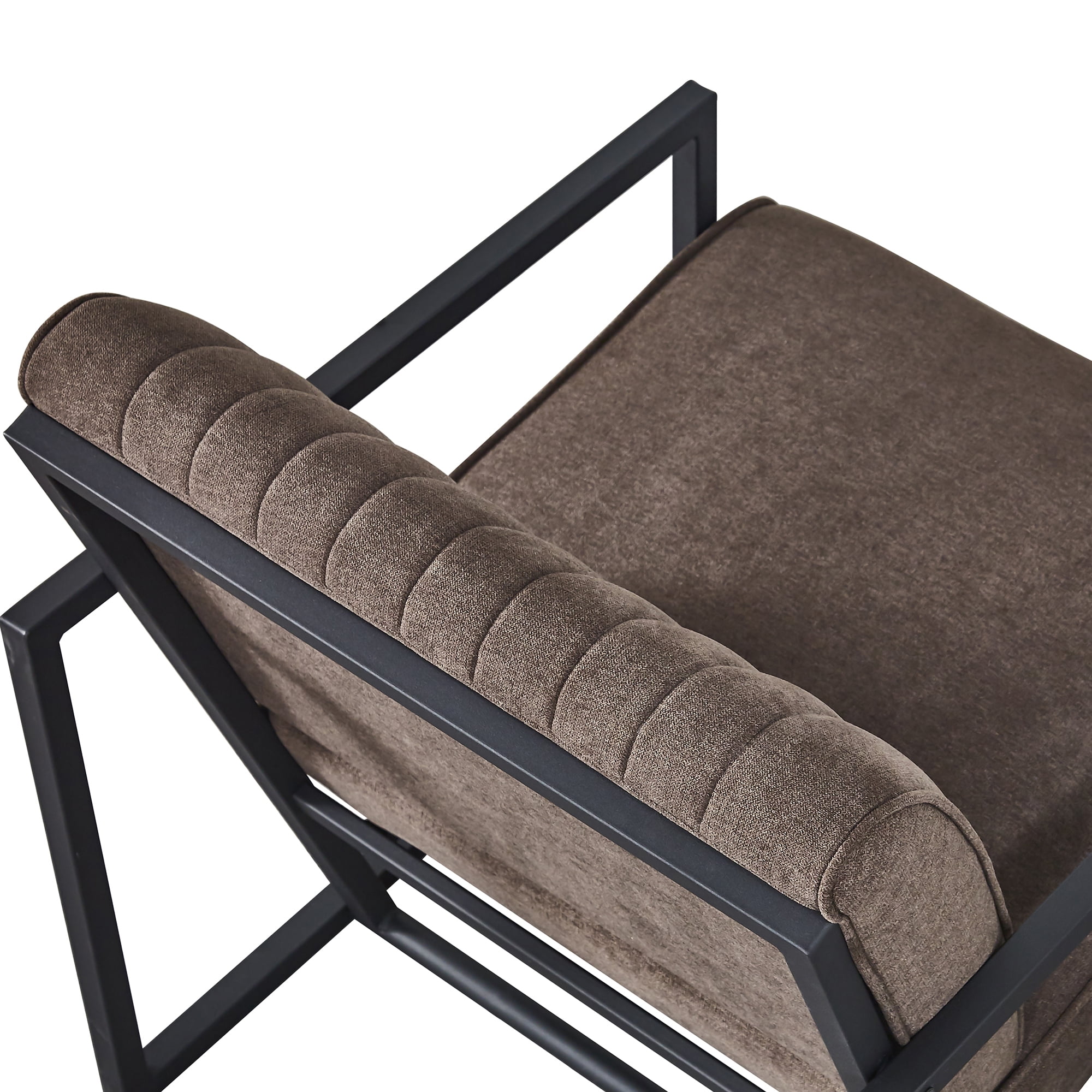 Kadyn Arm Chair, Single Sofa Chairs for Bedroom, Fabric Armchair for Living Room, Brown