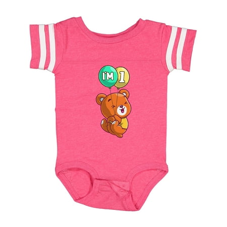 

Inktastic I m 1 Teddy Bear Gift Baby Boy or Baby Girl Bodysuit