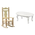 thumbnail image 1 of 2x Simulación Mini 1:12 Dollhouse Teatable con Mecedora Modelo Decor, 1 of 7