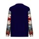 thumbnail image 4 of Sudadera sin capucha para hombre, informal, a la moda, con cuello alto, estampado étnico, cremallera, jersey de manga larga, blusa de poliéster para hombre, 4 of 5
