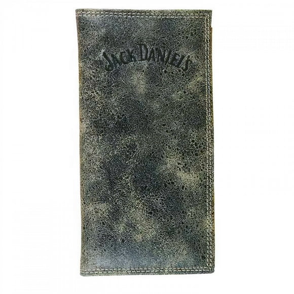 Jack Daniel's Charcoal Leather Rodeo Wallet