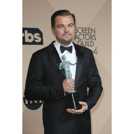 Leonardo Dicaprio Outstanding Performance By A Male Actor In A Leading Role In A Motion Picture For The Revenant In The Press Room For 22Nd Annual Screen Actors Guild Awards - Press Room Shrine