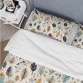 thumbnail image 4 of Designart "Countryside Bohemian Charm" Brown Botanical Bedding Covert Set - Bohemian & Eclectic Bed Set With 2 Shams, 4 of 5