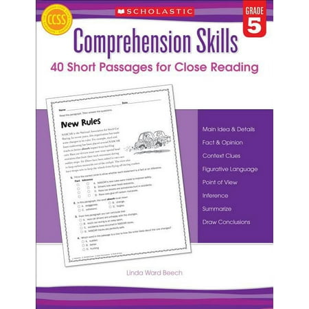 Comprehension Skills Comprehension Skills: Short Passages for Close Reading: Grade 5, (Paperback)