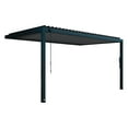 thumbnail image 2 of Backyard Discovery Evanston 16'x10' Steel Wall-Mounted Louvered Pergola, Adjustable Roof, 2 of 12