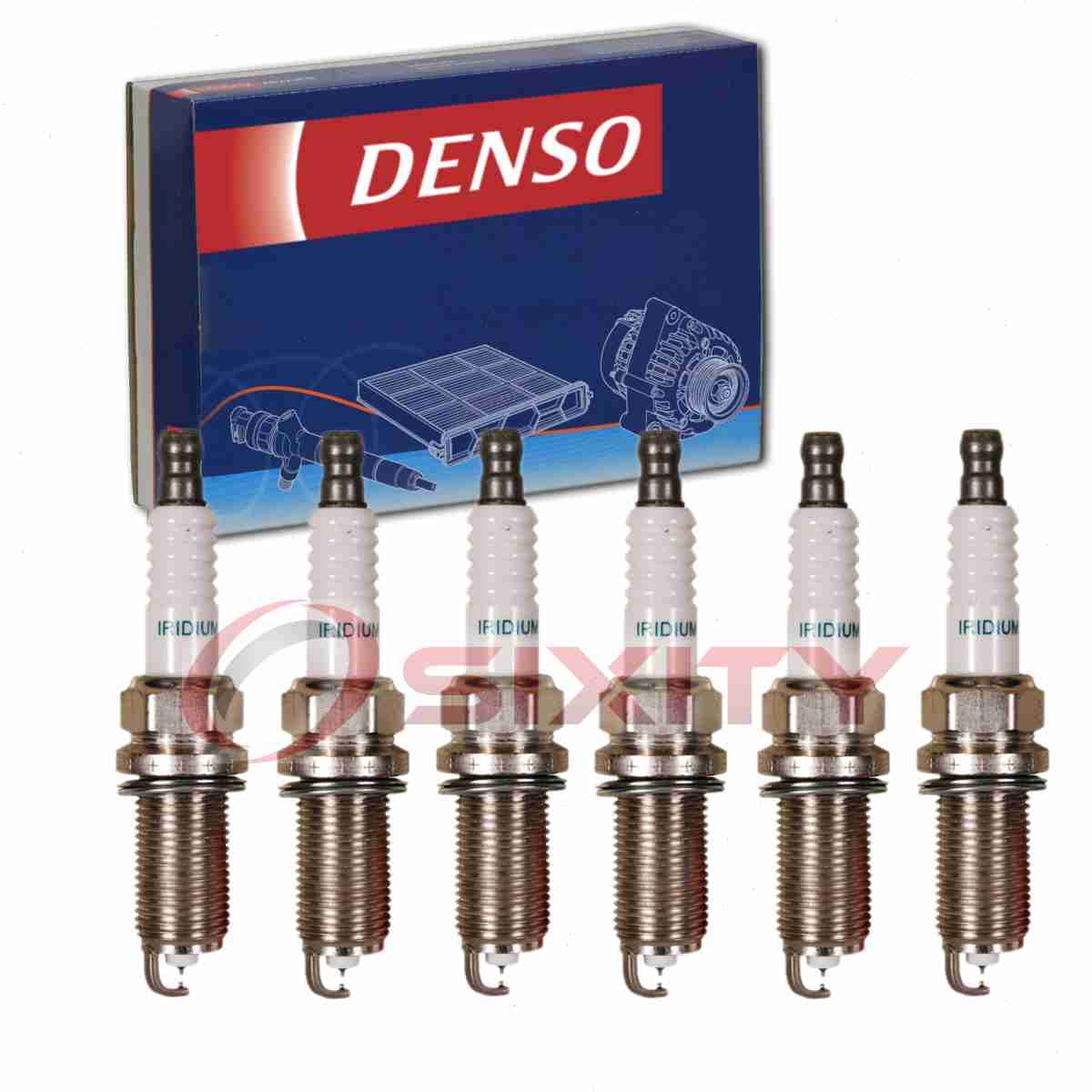 6 pc DENSO 3426 Spark Plugs for 12290-RBJ-003 12290-RW0-003 22401 AA750 22401 AA751 31286359-0 31312691-0 31361653-0 90919-01247 FK20HR11 Ignition Wire Secondary Fits select: 2007-2017 TOYOTA CAMRY