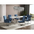 thumbnail image 2 of Manhattan Comfort Element 18.9" Velvet Dining Chair in Blue (Set of 6), 2 of 10