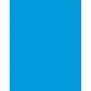 Coated Poster Board, 22" x 28", Blue, Pack of 25