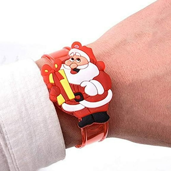 MesaSe 12pcs LED Silicone Bracelet, Light-up Bracelet,Christmas Decoration Holiday Party Supplies