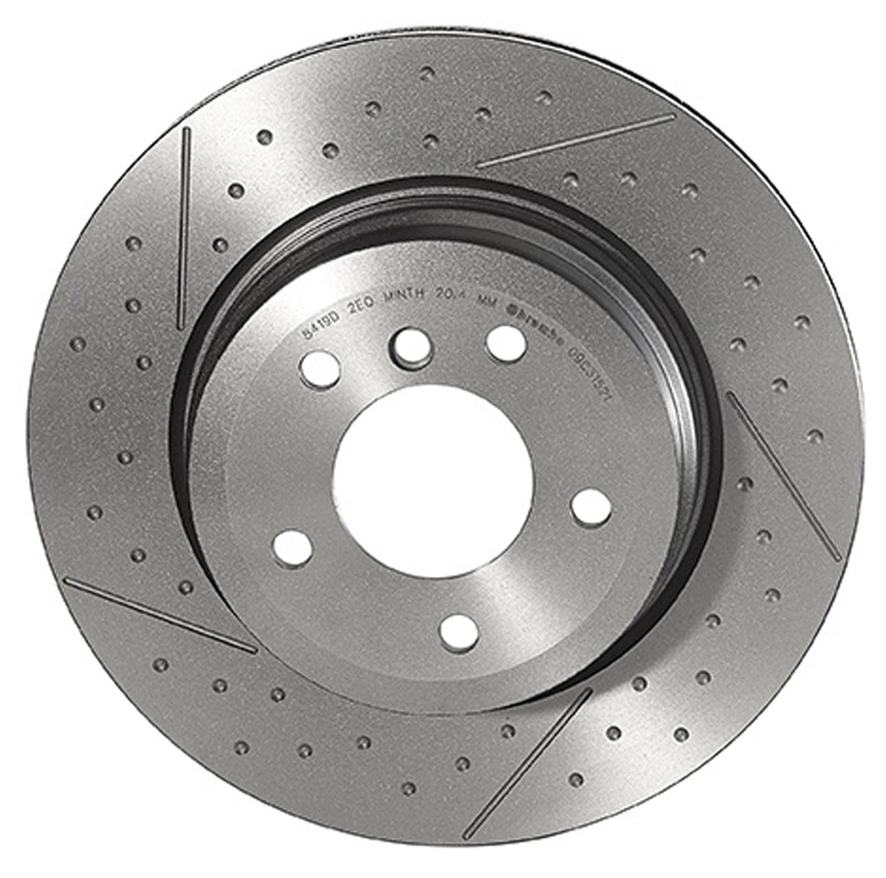 Brembo Rear Left or Right Dimpled Slotted Brake Disc Rotor For BMW E82