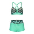thumbnail image 3 of Teissuly Women Bikini Print Strappy Back Set Two Piece Swimsuits Swimdress Swimwear, 3 of 5