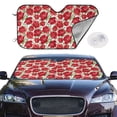 thumbnail image 2 of Haiem Rose Flowers Car Windshield Sun Shade - Blocks UV Rays Sun Visor Protector, Sunshade to Keep Your Vehicle Cool, Universal Fit SUV Van Sedan-Small, 2 of 7