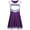 Purple, variant on Women’s Cheer Style Outfit Set Sleeveless Top and Skirt Athletic Inspired Clothing