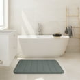 thumbnail image 5 of Memory Foam Bath Mats Soft Absorbent Bathroom Rugs 20" x 32",Machine Washable Easy to Clean, Dark gray, 5 of 8
