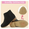 thumbnail image 6 of HOMEHOT Girls Ankle Boots Zipper Low Heels Dressing Shoes Toddler Size 9 Black Female, 6 of 6