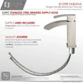 thumbnail image 4 of Stylish Sabana Ht 7" Single Handle Brushed Nickel Bathroom Faucet B-109B, 4 of 11