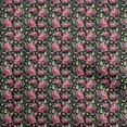 thumbnail image 1 of oneOone Polyester Spandex Black Fabric Florals Craft Projects Decor Fabric Printed By The Yard 56 Inch Wide, 1 of 4