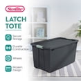 thumbnail image 3 of Sterilite 4 Pack 45 Gallon Wheeled Latch Tote, Stackable Plastic Storage Bin, 3 of 8