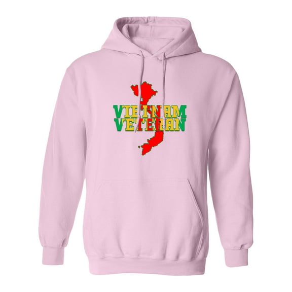 Inktastic Vietnam Veteran in Green Gold and Red Adult Hoodie Sweatshirt