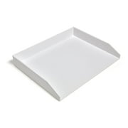MyOfficeInnovations Side Load Stackable Plastic Letter Tray White 24380383