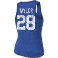 thumbnail image 3 of Women's Majestic Threads Jonathan Taylor Royal Indianapolis Colts Player Name & Number Tri-Blend Tank Top, 3 of 3