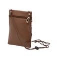 thumbnail image 4 of Soft Leather Purse Organizer Shoulder Bag 4 Pocket Micro Handbag Travel Wallet, 4 of 6