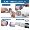 thumbnail image 6 of 4 in. White PVC DWV Hub Adapter, Cast Iron Hub x DWV Spigot Plumbing Fitting for Drain, Waste & Vent Systems, (20 Pack), 6 of 8