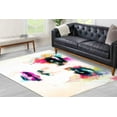 thumbnail image 3 of Modern Rug, Gift Rugs, Colorful Woman Face Rugs, Portrait Rug, Thick Rug, Woman Face Rug, Anti-Slip Carpet Rug, Hallway Rug, Living Room Rug, 2.6'x4' - 80x120 cm, 3 of 7
