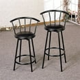 thumbnail image 5 of Monarch Specialties Barstool 2Pcs, 36"H, Swivel, Black Metal, 5 of 6