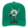 thumbnail image 2 of Men's New Era  Kelly Green Boston Celtics Injection Cartoon Logo A-Frame 59FIFTY Fitted Hat, 2 of 5