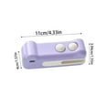 thumbnail image 2 of 2 in 1 Mini Bag Sealer with Cutter and Magnet，2026 Upgraded Portable Handheld Rechargeable Food Bag Sealer,Snack Bag Sealing Machine for Opening and Resealing Snack Bags(Green+Purple), 2 of 7
