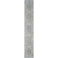 thumbnail image 2 of Nourison Timeless Classics Center medallion Ivory Blue 2'2" x 12' Area Rug (2x12), 2 of 7