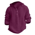 thumbnail image 4 of YunPes Boys Cotton Linen Sweatshirt Lightweight Breathable Long Sleeve Hoodie Casual Baggy Spring Fall Basic Versatile Hooded Tops, 4 of 4